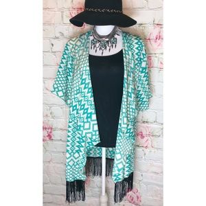 Turquoise LulaRoe Shawl (S)